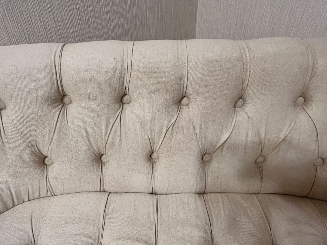 ラムズゲイト 2人がけソファ　リネンアイボリー