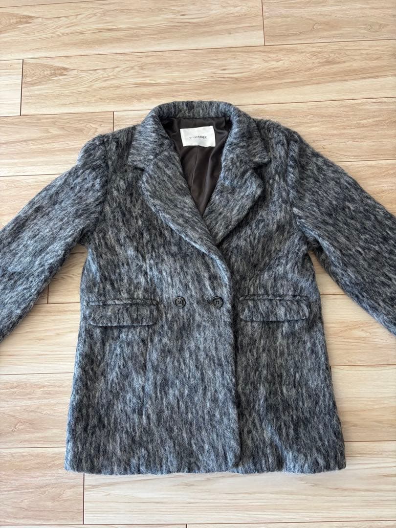 STYLEMIXER シャギーテーラードジャケット　グレー