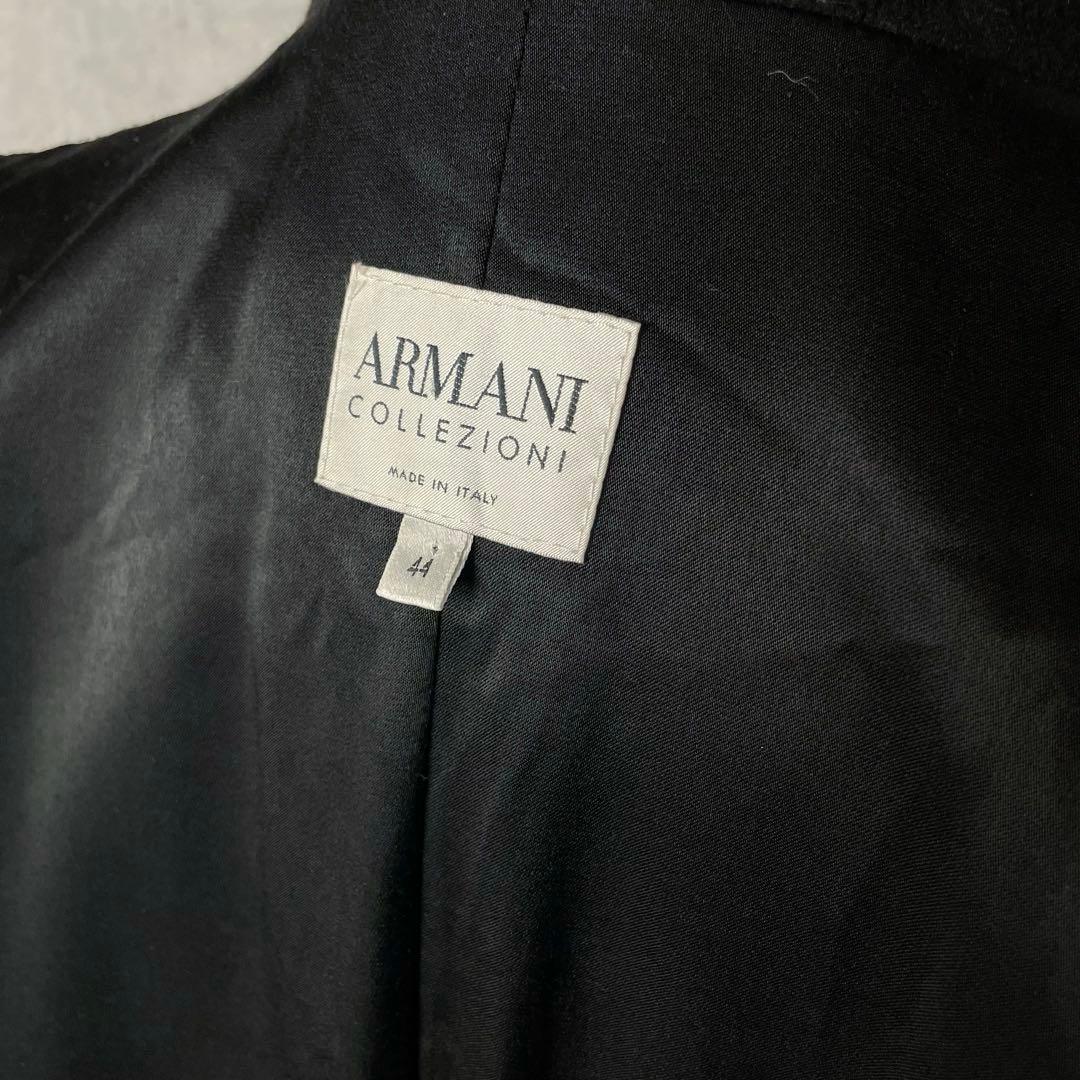 【高級】 アルマーニコレッツィオーニ ウール ロングコート イタリア製 黒 44