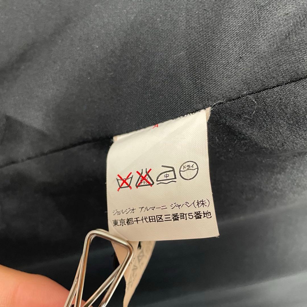 【高級】 アルマーニコレッツィオーニ ウール ロングコート イタリア製 黒 44