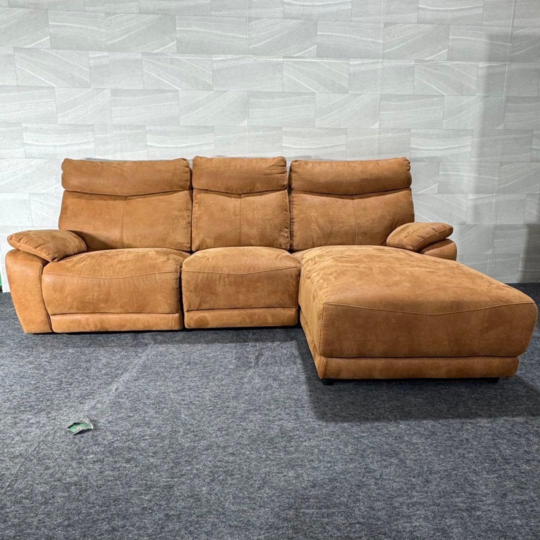 筑波産商 電動リクライニングカウチソファ Astra 右カウチ d5059