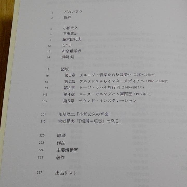 小杉武久 「音楽のピクニック」 図録