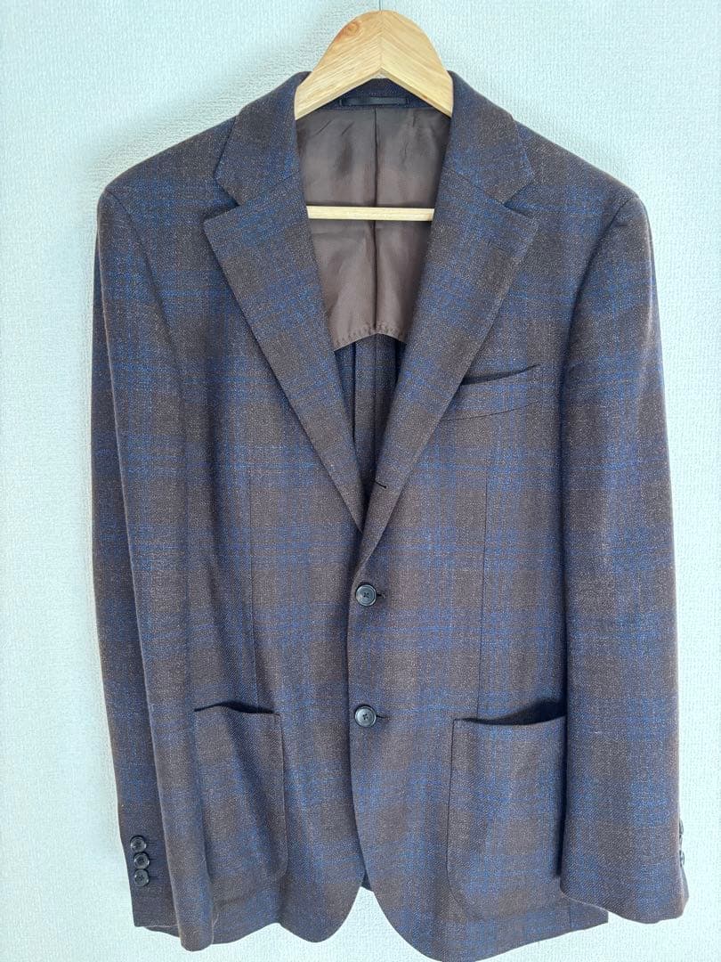 EDIFICE ロロピアーナ カシミヤ&シルク　テーラードジャケット 48