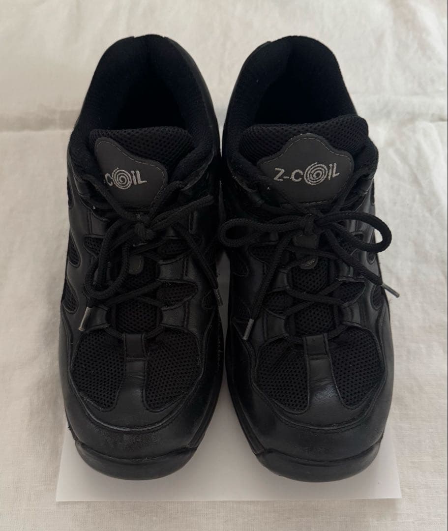 【美品】 z-coil black sneakers 24.5cm