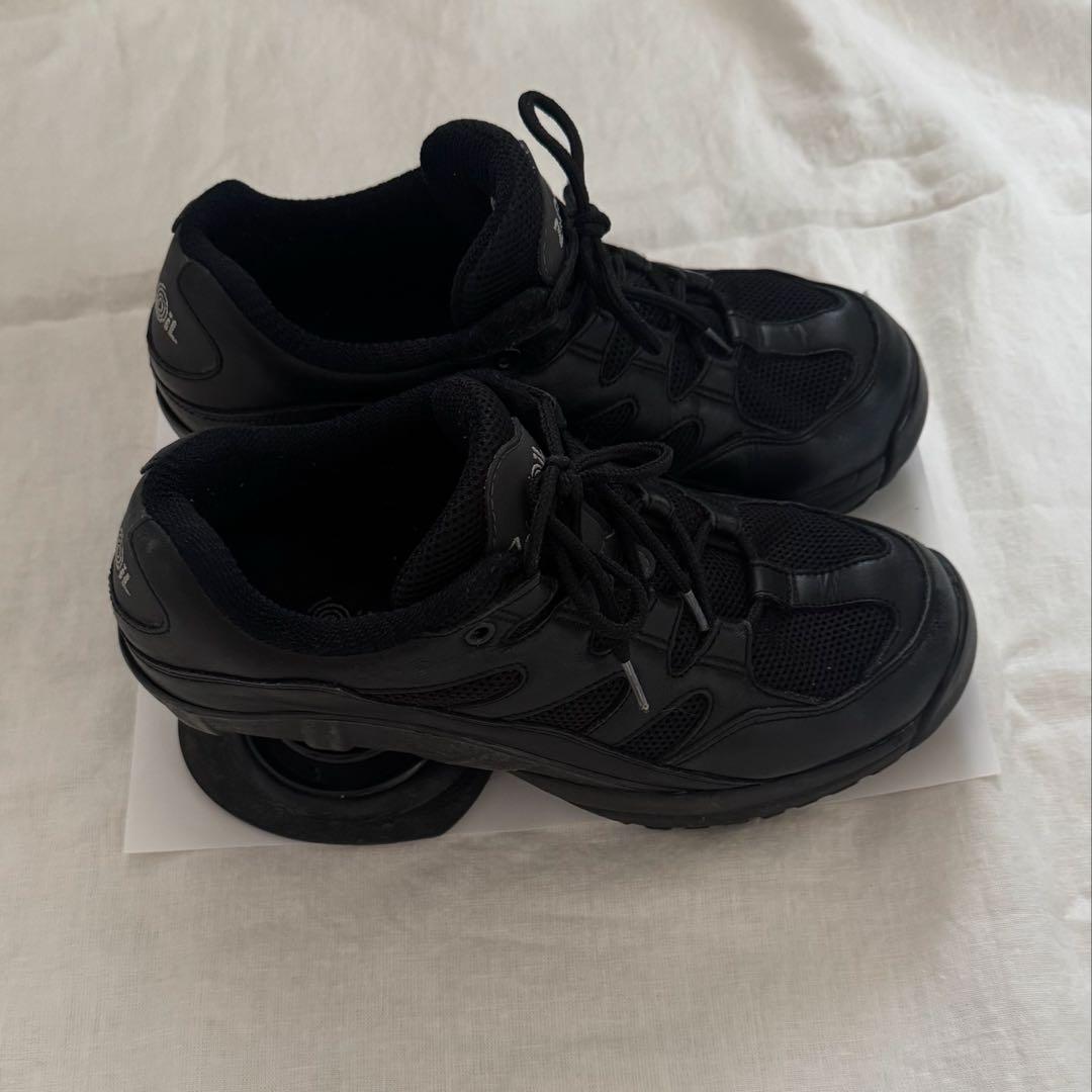 【美品】 z-coil black sneakers 24.5cm