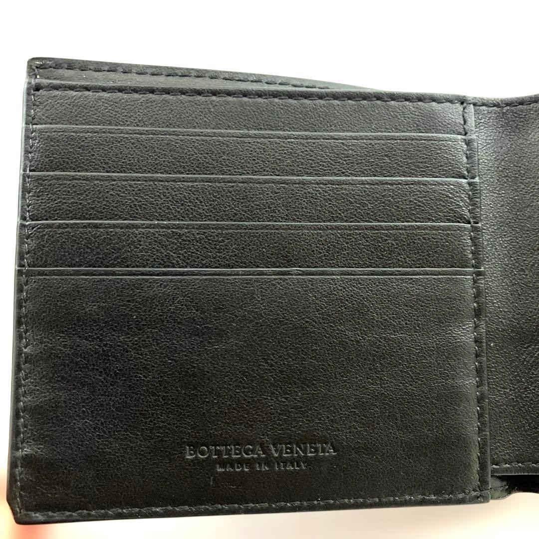 【未使用】ボッテガヴェネタ パンチング イントレチャート 折り財布