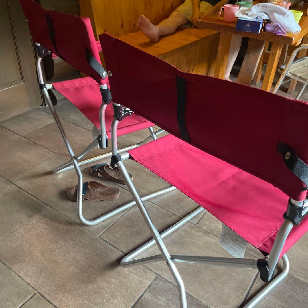 スノーピークFDチェアワイドレッド2脚セット  peak　送料込み