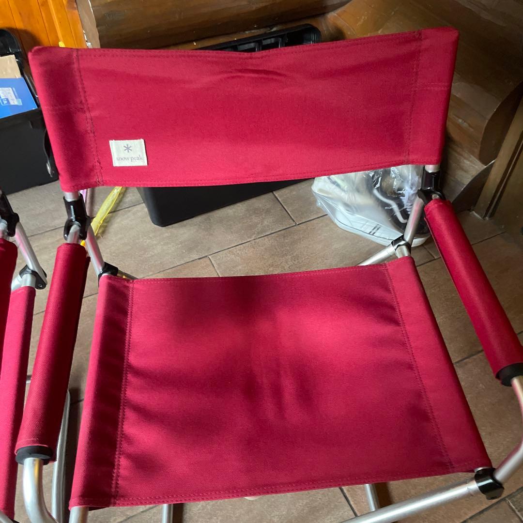 スノーピークFDチェアワイドレッド2脚セット  peak　送料込み