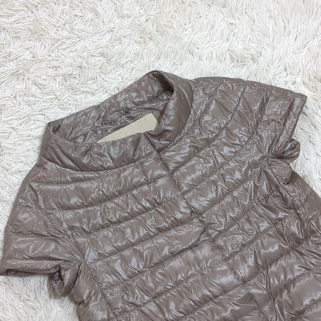 美品 HERNO 40 ICONICO エミリア ケープ ダウンベスト 半袖