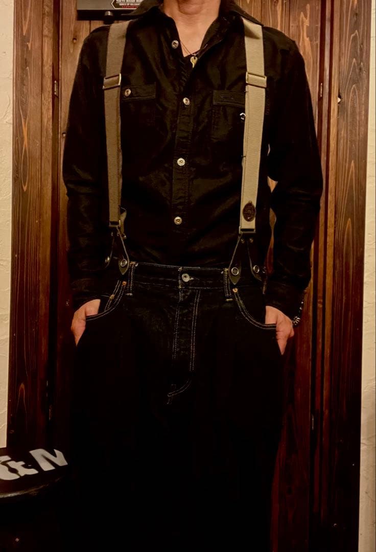 ウエストトゥワイスxシュペリオールレイバー別注コラボ　サスペンダー　激レア