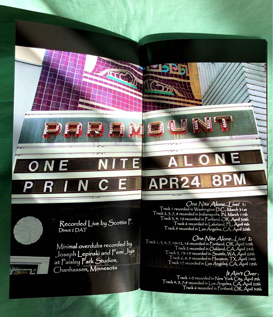 【希少Club Editon盤】プリンス ONE Nite Alone Live