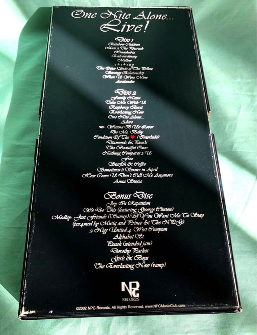 【希少Club Editon盤】プリンス ONE Nite Alone Live