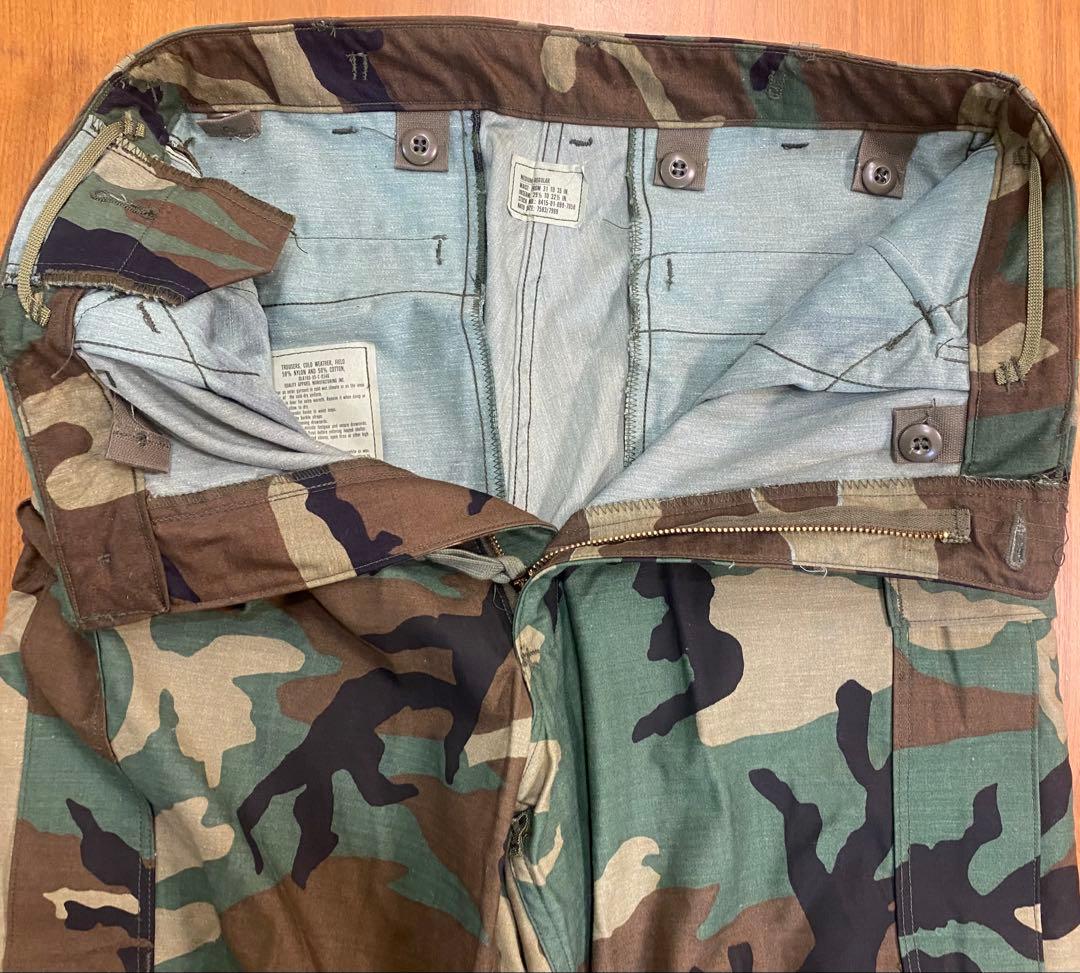 【希少】紙タグ付デッドストック 米軍実物M-65カーゴパンツ M-R 80s