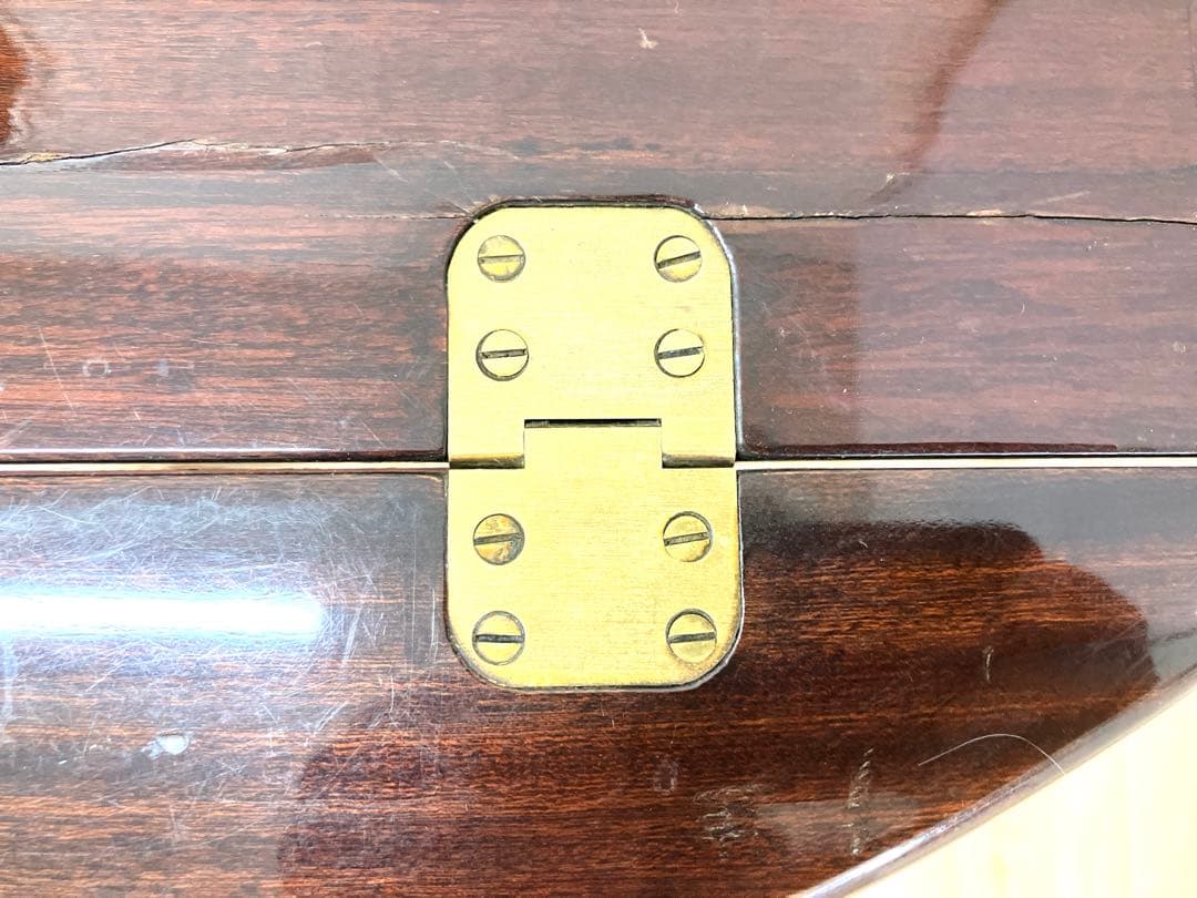 K*a様 アンティーク 折りたたみ式楕円形木製テーブル オークション方式