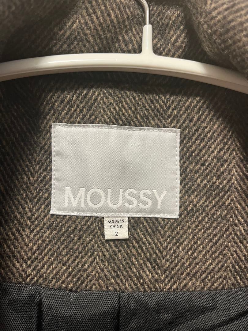 MOUSSY マウジー ダブルブレストミディコート
