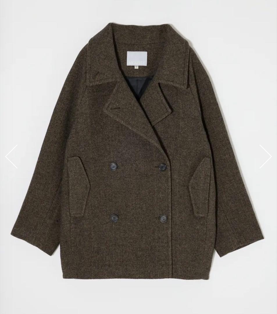MOUSSY マウジー ダブルブレストミディコート