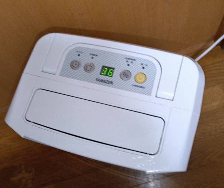 山善衣類乾燥除湿機。