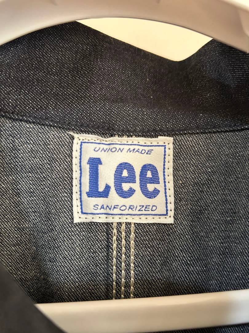 試着程度　lee ロゴジャケット　カバーオール　リジッド　ノンウォッシュ　XL