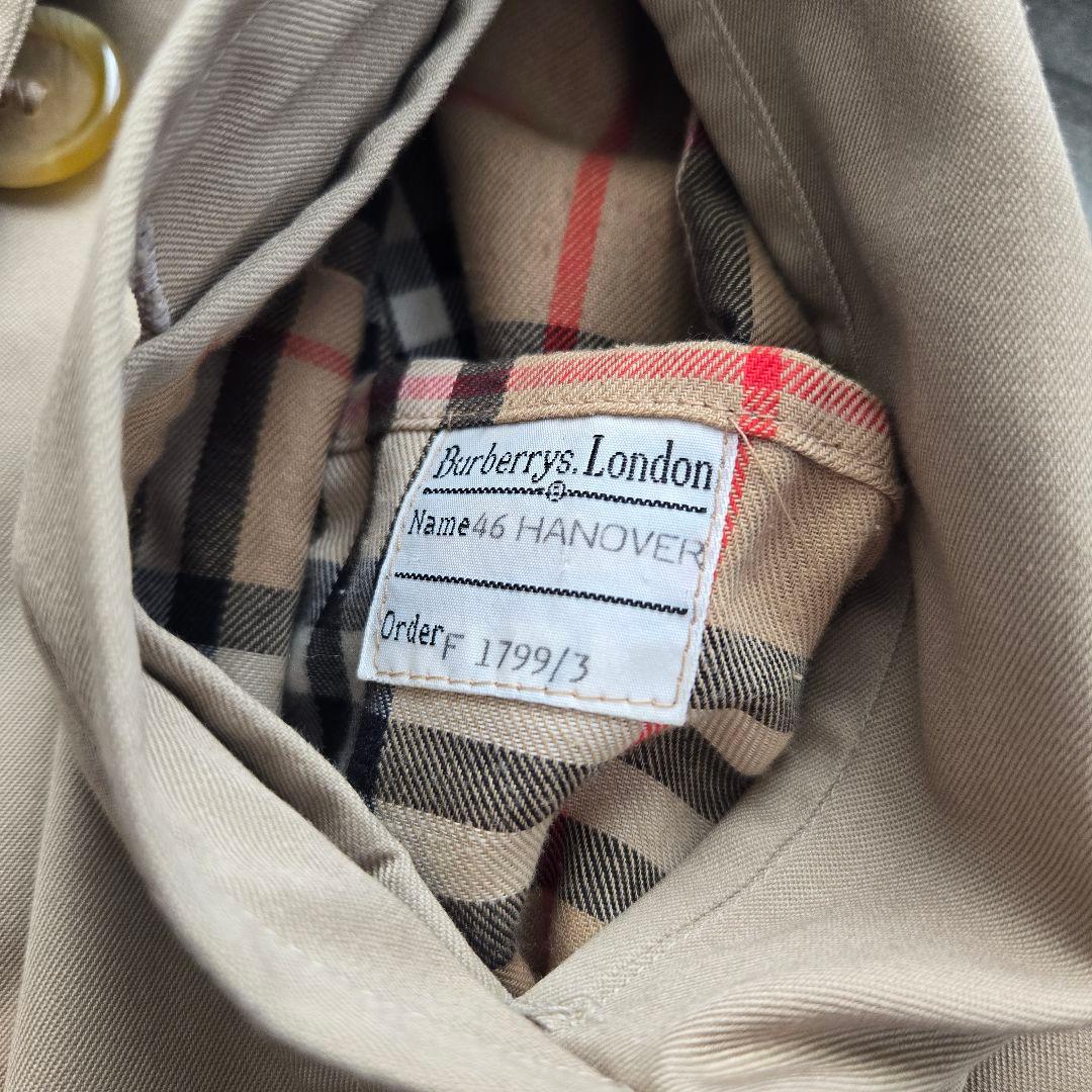 バーバリー 英国製　トレンチコート　ロング丈 ノバチェック総柄　ベルト ベージュ