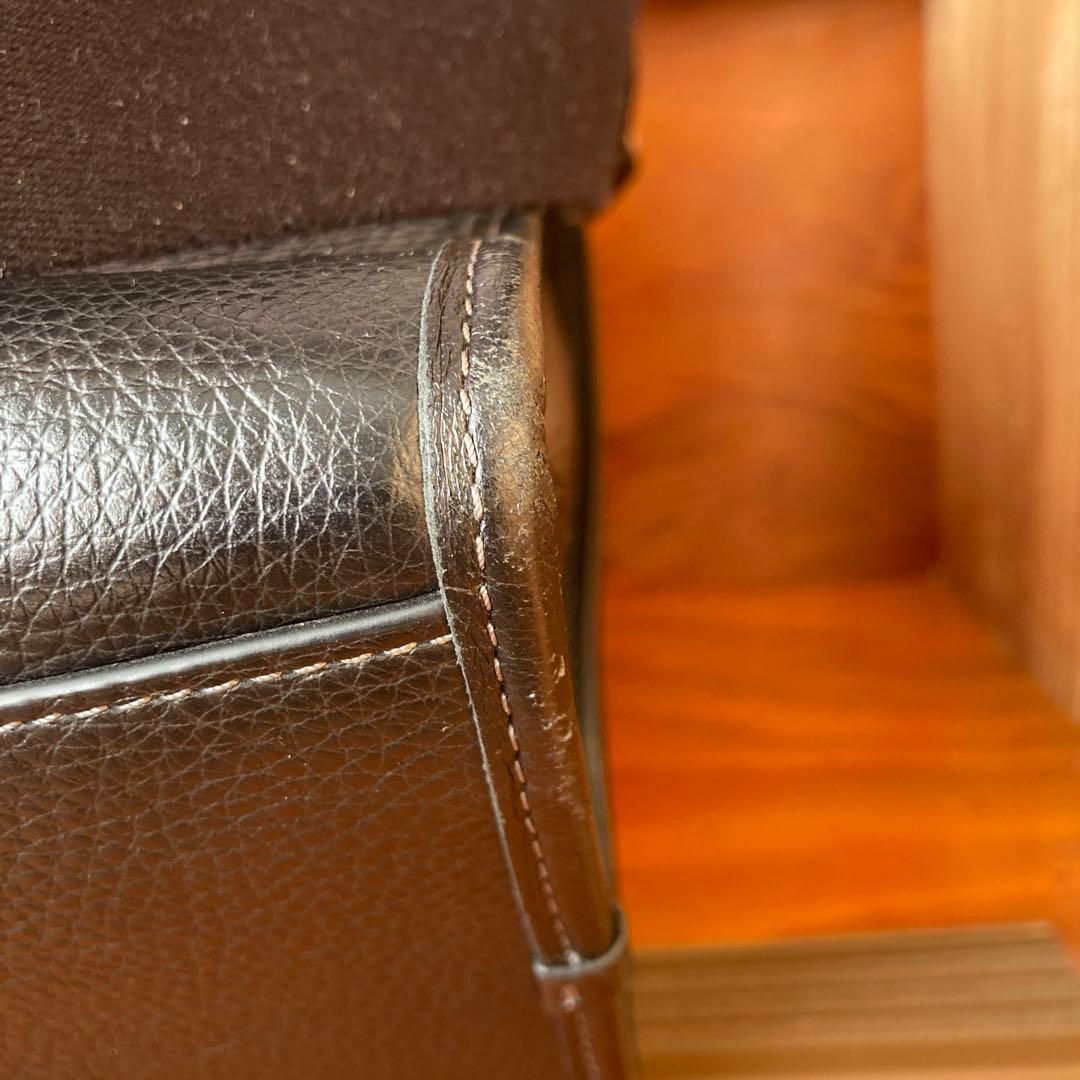 COACH ブラックレザートートバッグ