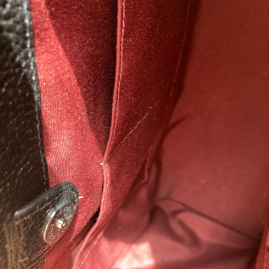 COACH ブラックレザートートバッグ