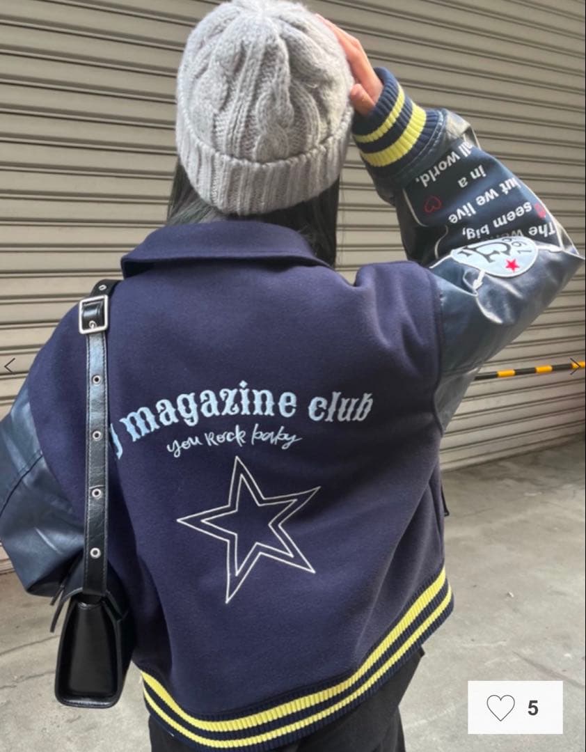 TINA: JOJUN スタジャン 54 ネイビー