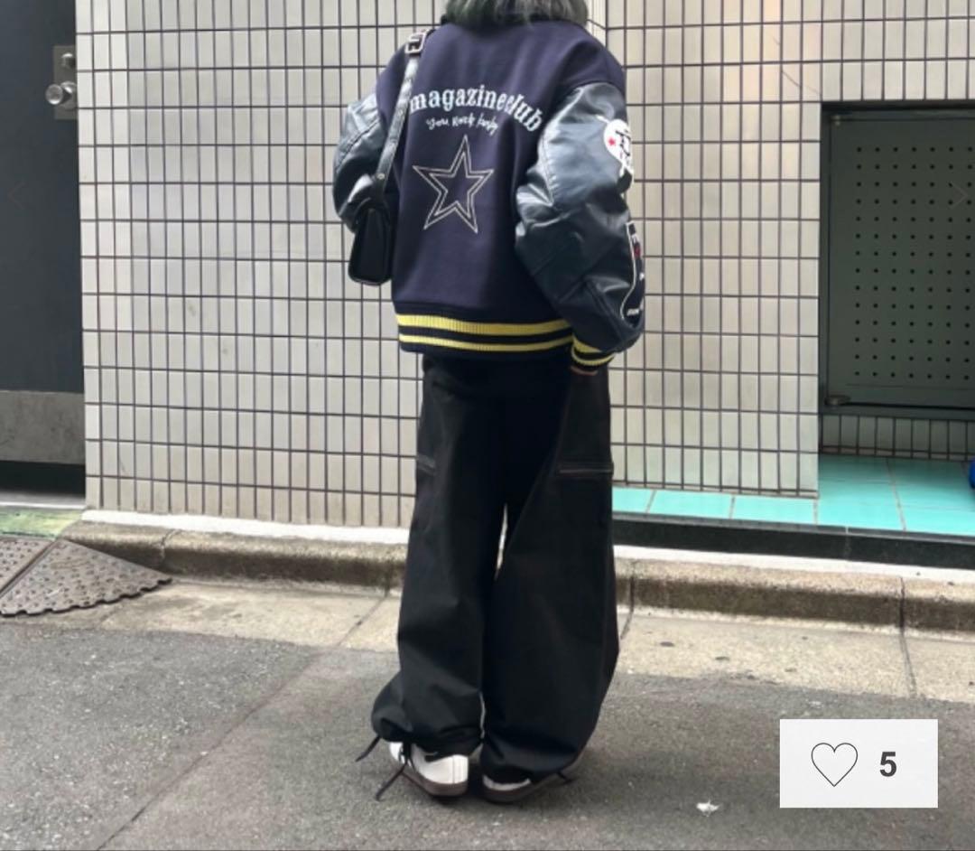 TINA: JOJUN スタジャン 54 ネイビー