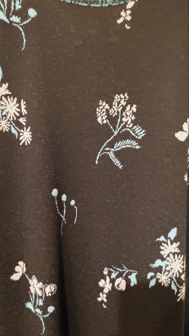 マメmame Floral Jacquard Knitted Dressサイズ2