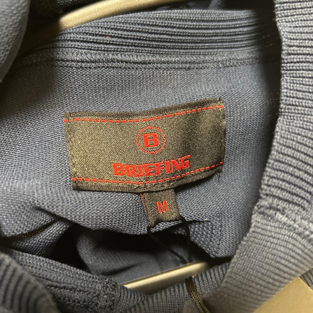 BRIEFING ネイビー ハイネックシャツ