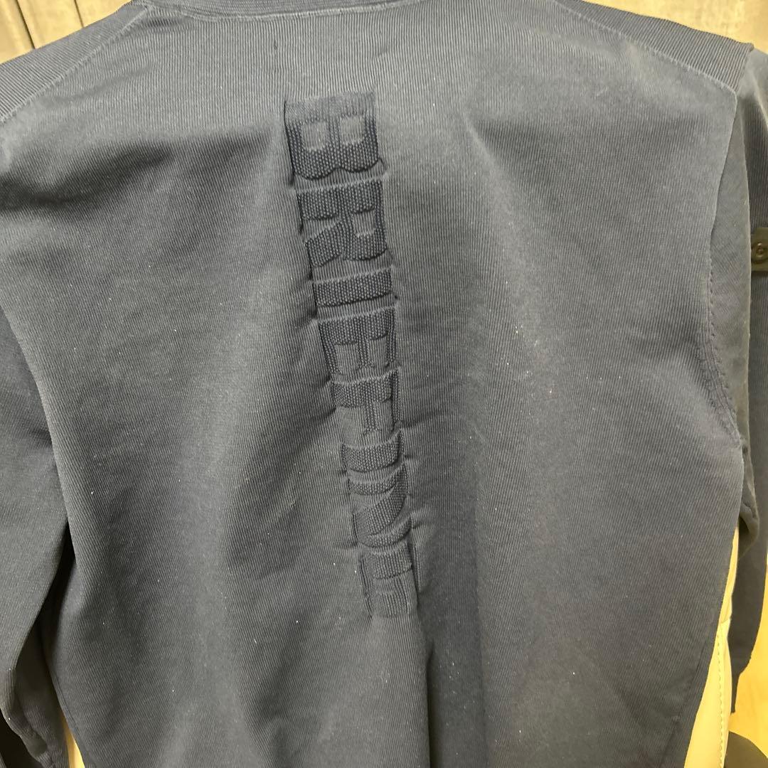 BRIEFING ネイビー ハイネックシャツ