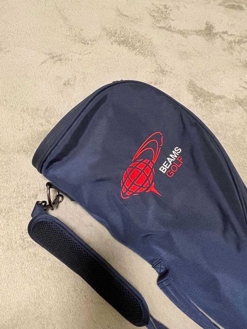 BEAMS GOLF キャディバッグ ネイビー