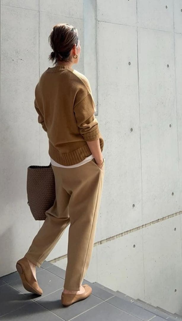 2025 AW Collectionふわもちパンツキャメル　38 新品