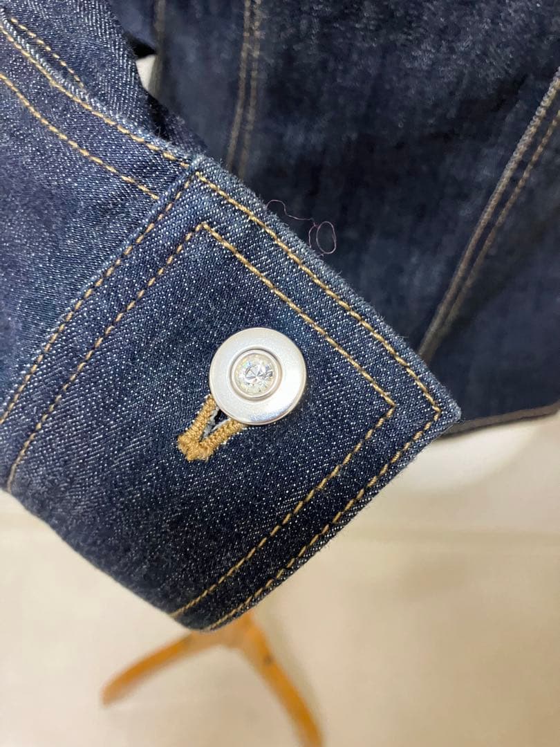 美品　Courreges クレージュ ロゴ ジップ　ジージャン　M