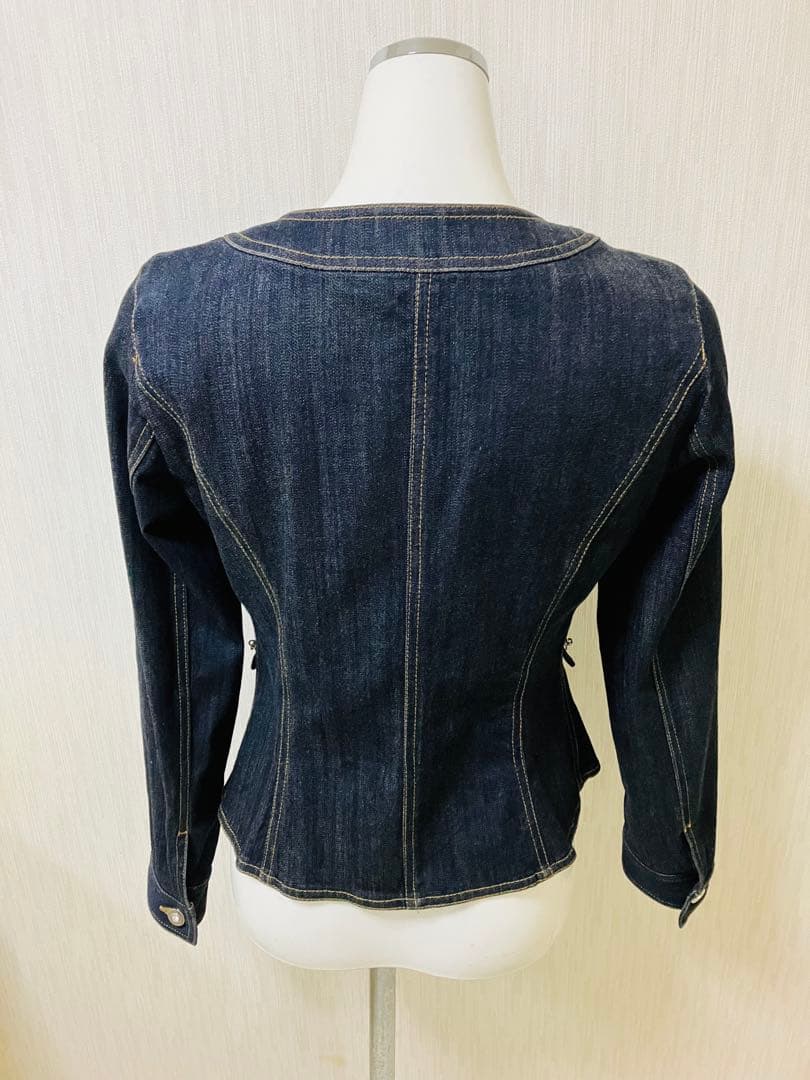 美品　Courreges クレージュ ロゴ ジップ　ジージャン　M