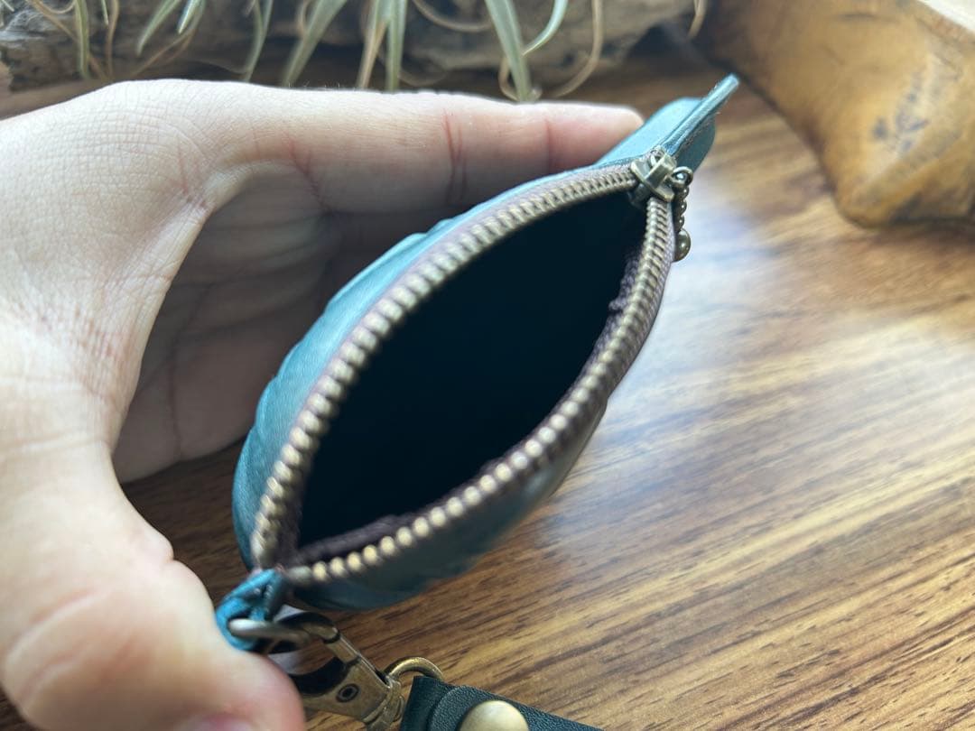 【組合せ自由３個セット】本革たい焼き型ミニポーチ｜遊び心ある小物・小銭入れ