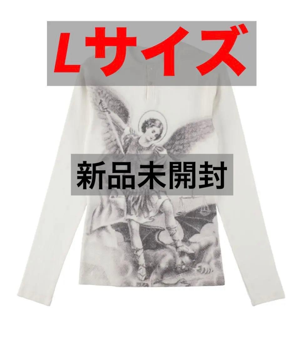 白 Lサイズ VALLAD V.HENRY NECK L/S サーマル