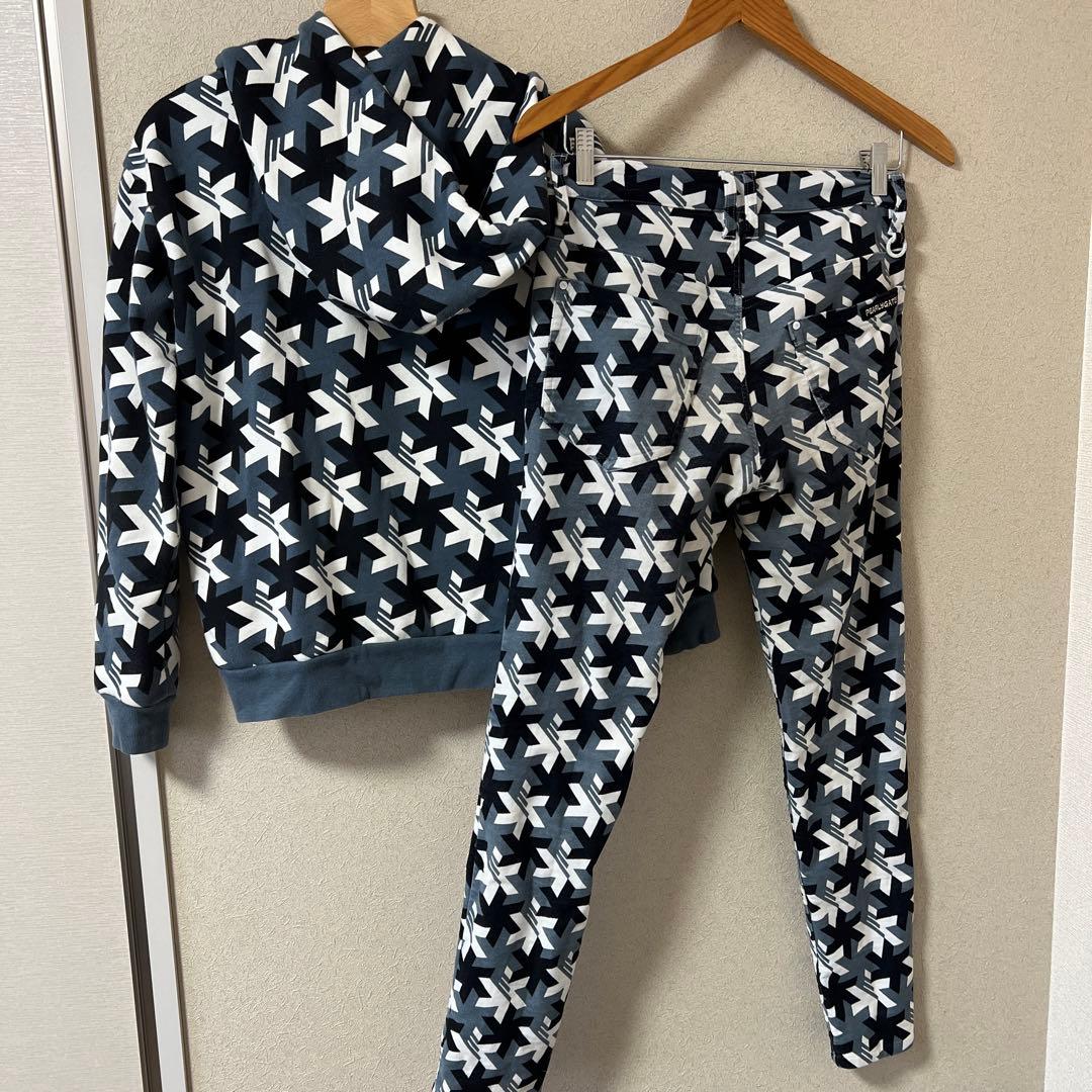 パーリーゲイツ セットアップ 裏起毛 パーカー