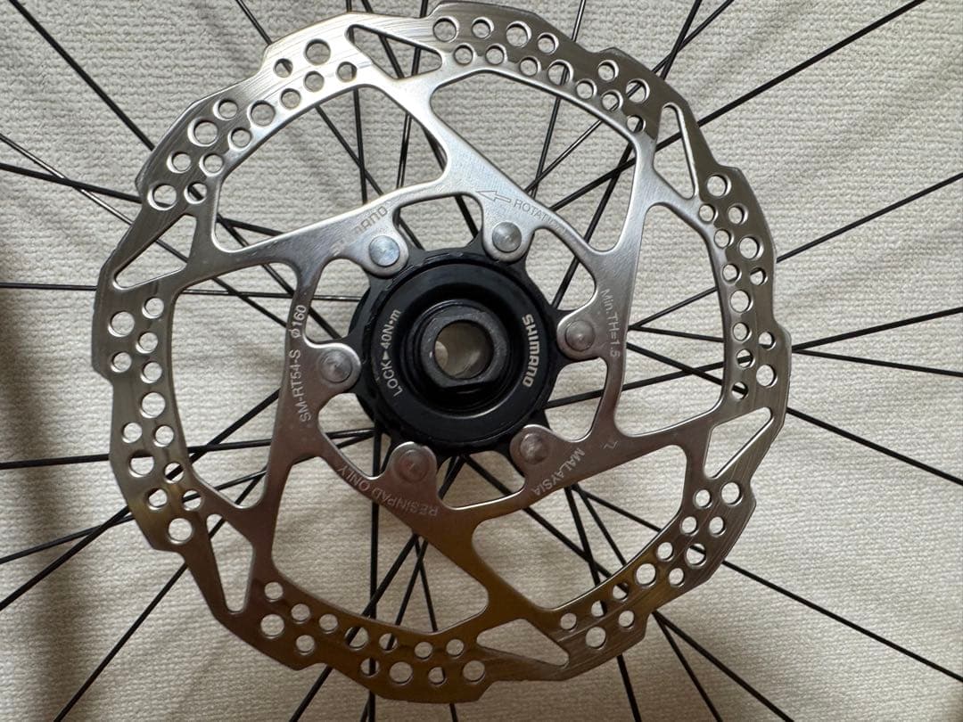 Shimano RS470 ディスクホイール 前後 ローター付 センターロック
