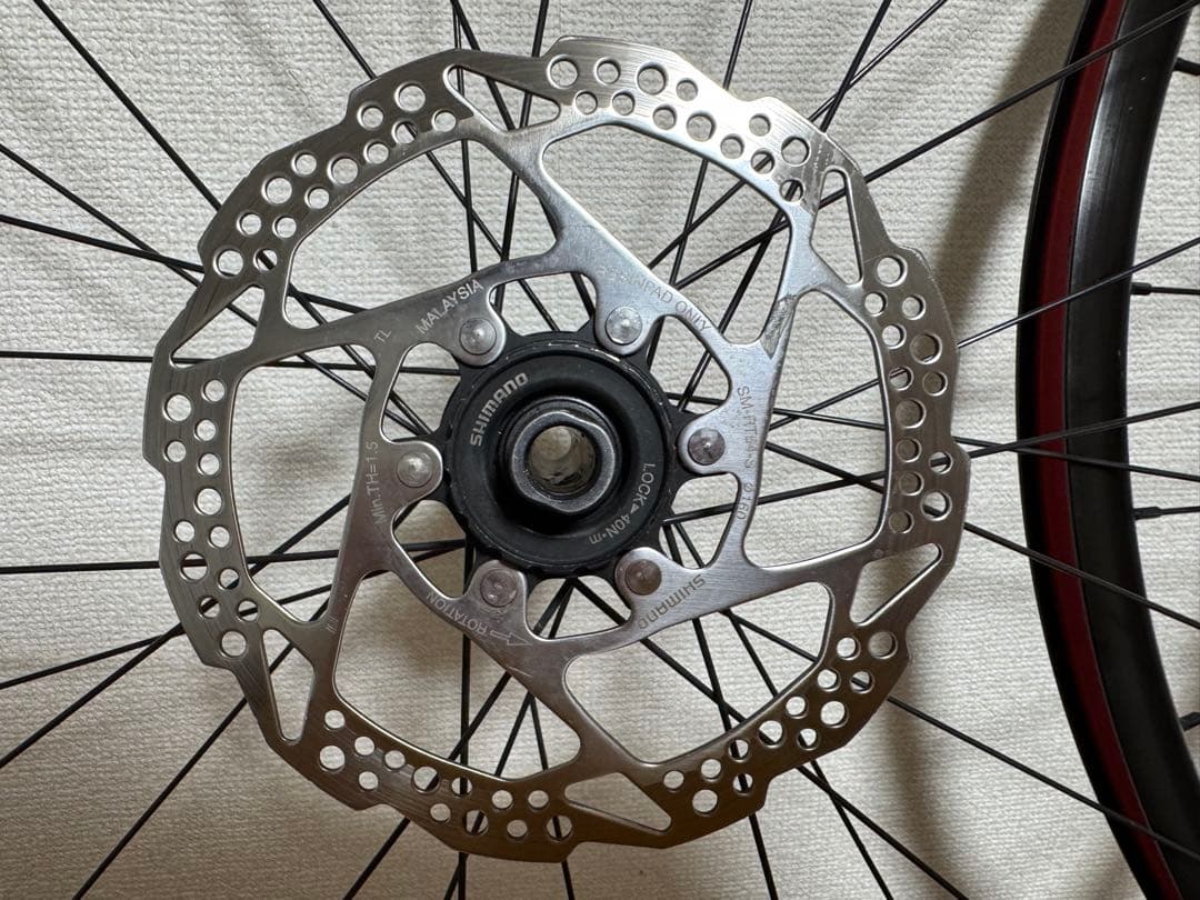 Shimano RS470 ディスクホイール 前後 ローター付 センターロック