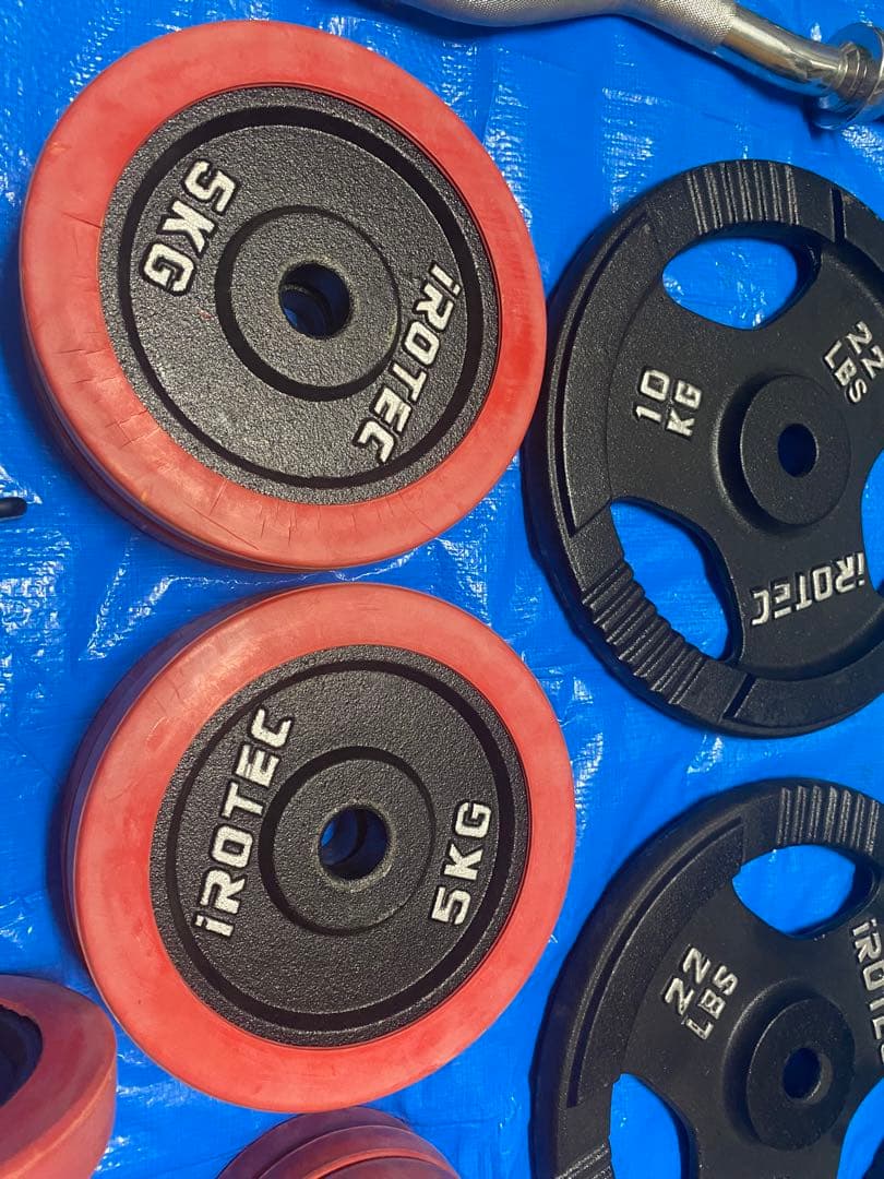 引き取り限定★IROTEC(アイロテック)マルチベンチ/ダンベルセット/バーベル