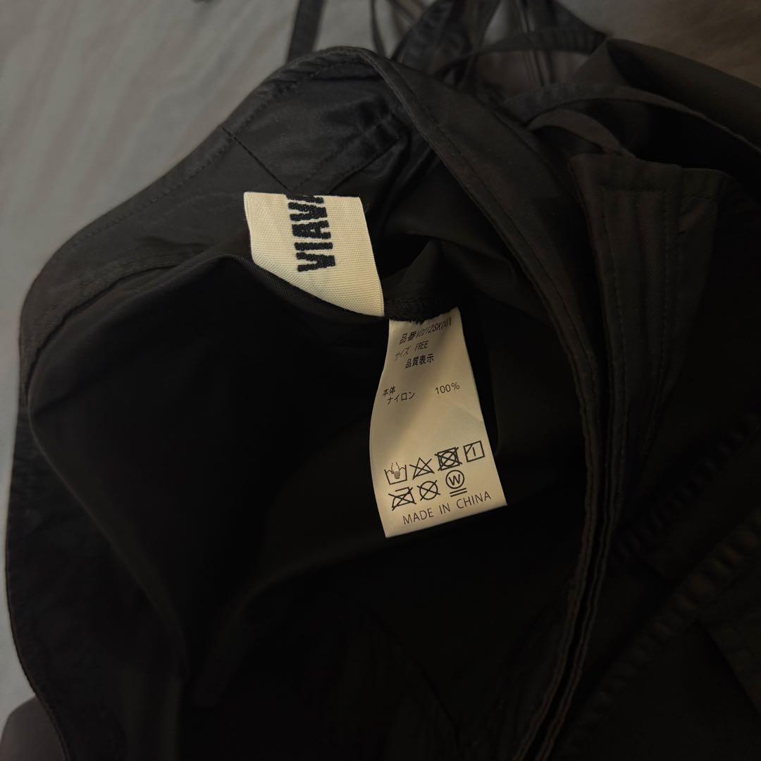 スカート VIAVANDA STRINGS WRAP SKIRT BLACK