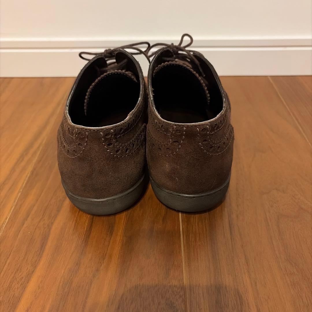 正規美品Louis Vuitton ブラウン スエード オックスフォード25cm