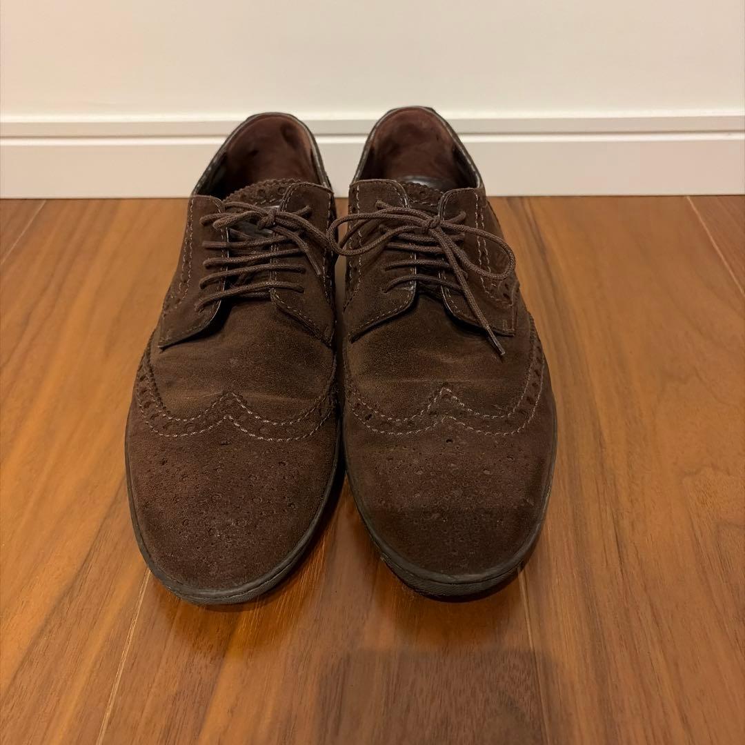 正規美品Louis Vuitton ブラウン スエード オックスフォード25cm