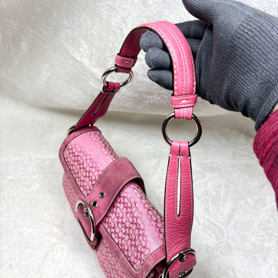 バッグ Coach One Shoulder Handbag pink soho