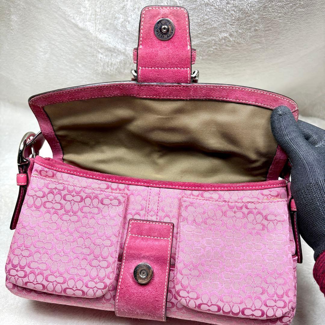 バッグ Coach One Shoulder Handbag pink soho