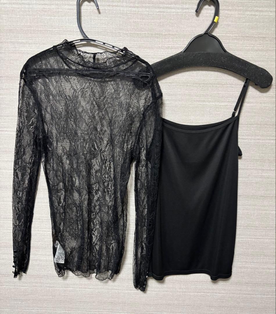 Ameri VINTAGE ブラック ベロア　ロングドレス