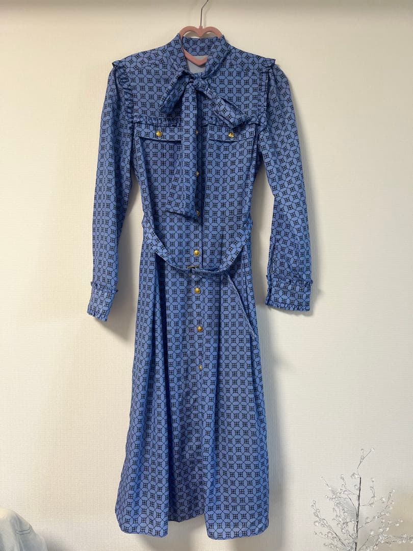 【試着のみ】キカチェックプリントドレス /GRACE CONTINENTAL