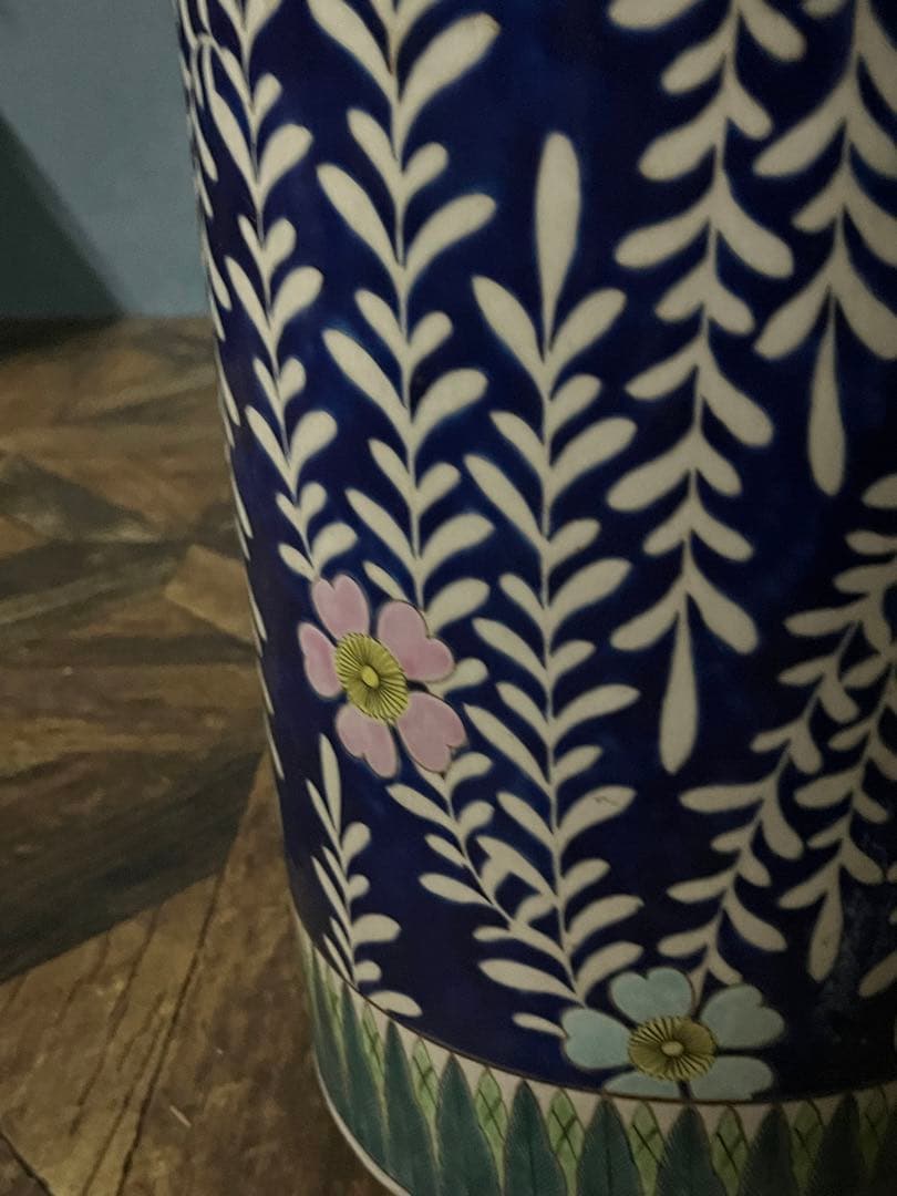 ゆきねー＊傘立て アンティーク 陶器 重圧 インテリア 和