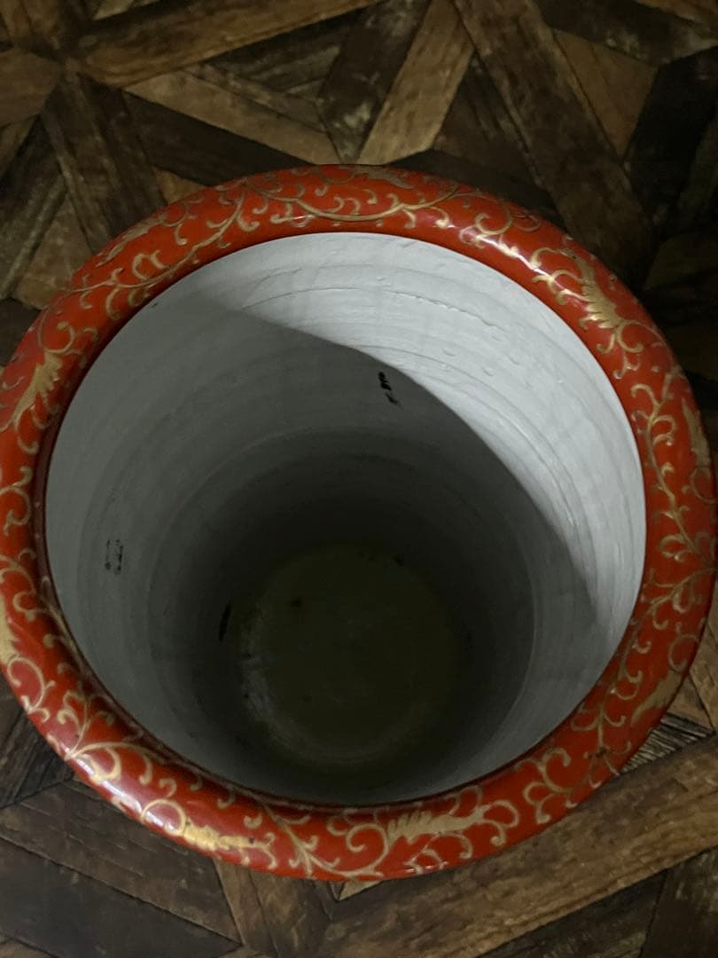 ゆきねー＊傘立て アンティーク 陶器 重圧 インテリア 和