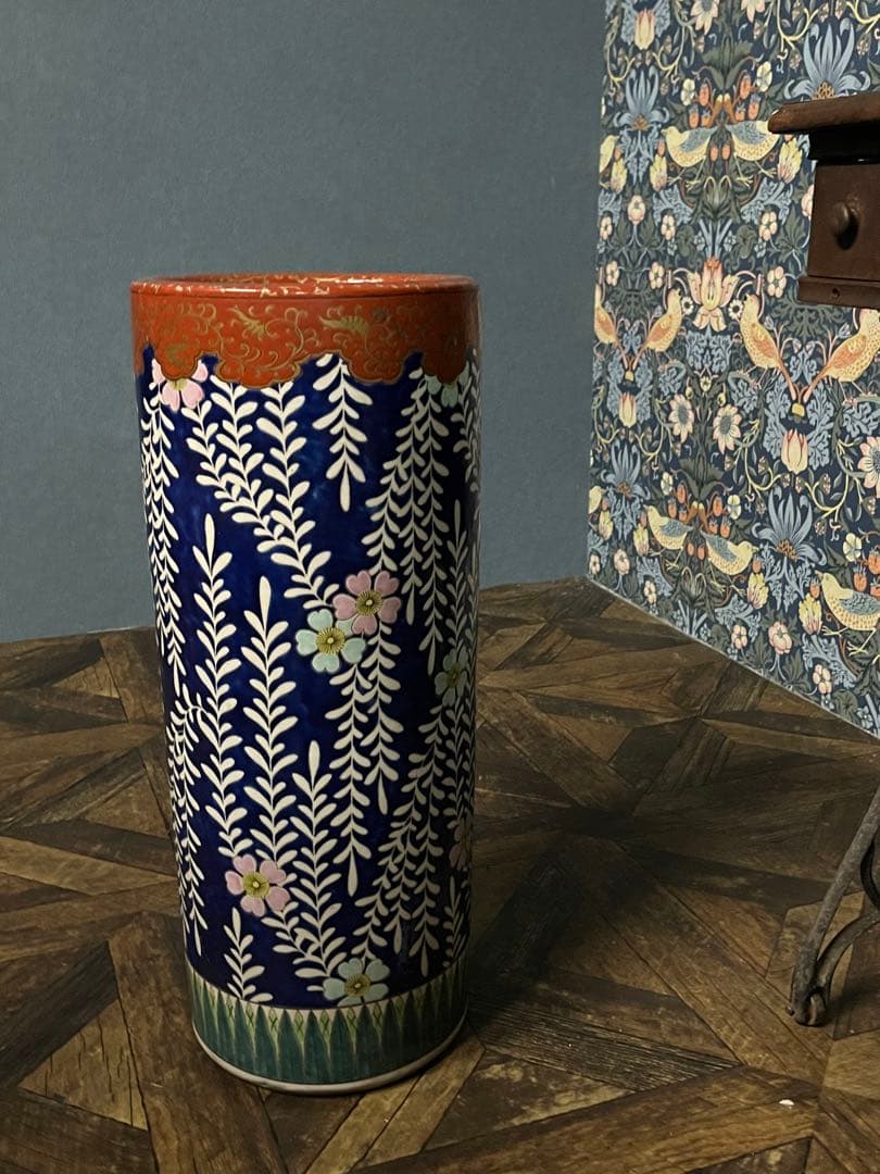 ゆきねー＊傘立て アンティーク 陶器 重圧 インテリア 和